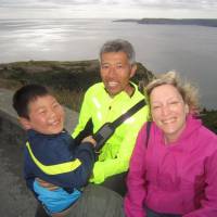 Family portrait: Melodie Cook, her husband and their adopted son on a visit to Newfoundland last year. Challenges can't compare to the rewards of cross-cultural adoption in Japan