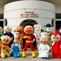 Bread and butter entertainment: The characters of Anpanman pose outside the Anpanman Museum in Yokohama. For toddlers, Anpanman doesn't have a use-by date