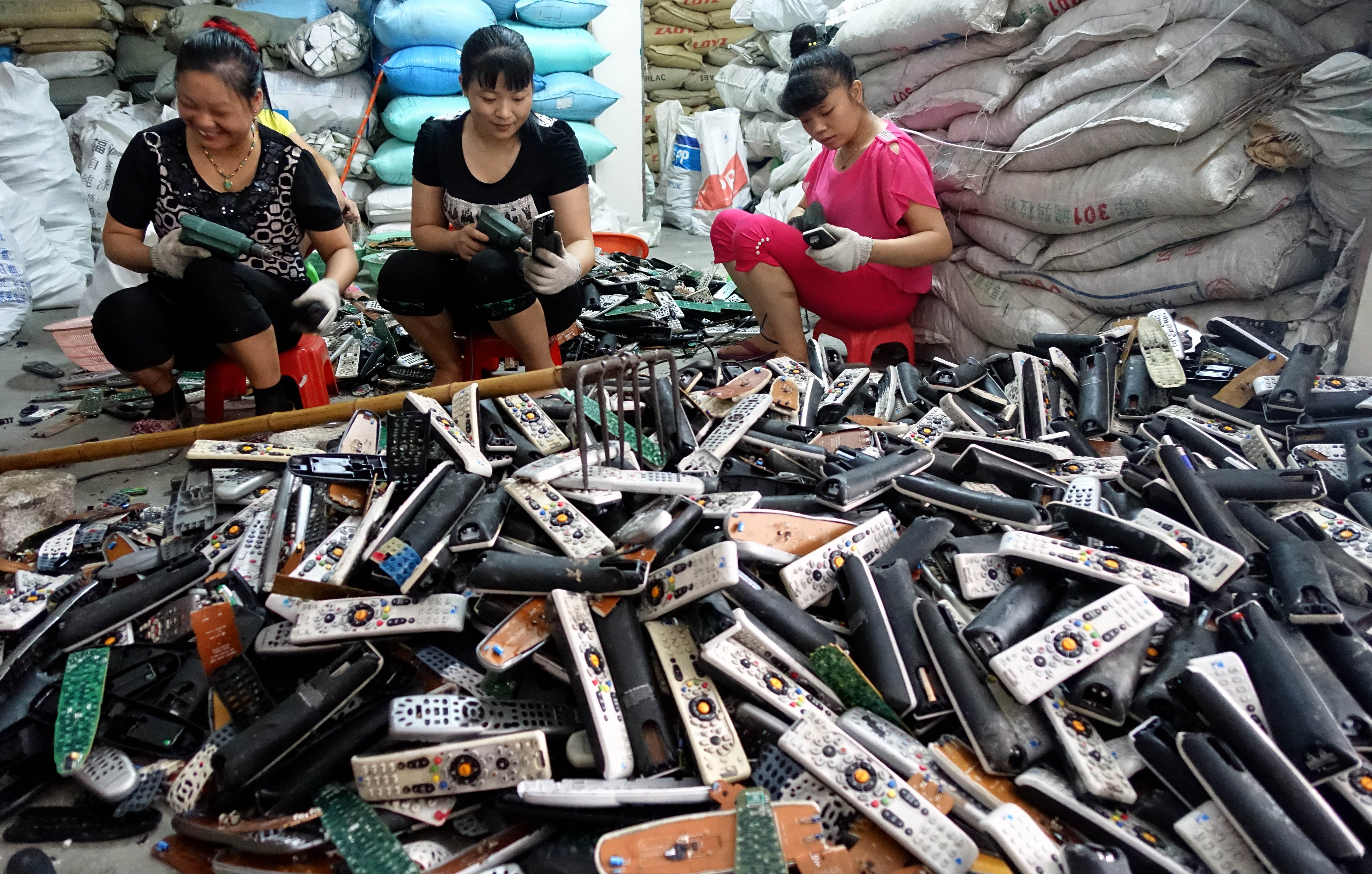 Chinese capital of recycling electronic waste is booming, but at a cost