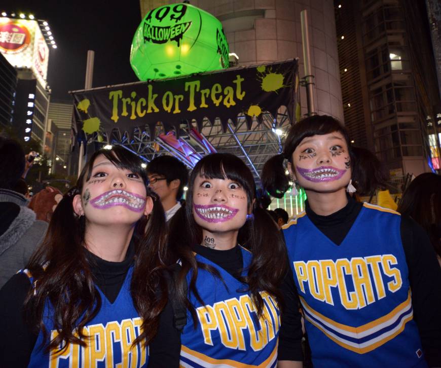 Shibuya was Halloween central in Tokyo Friday night as thousands of people in costumes gathered and posed for the cameras. Halloween in Japan 2014