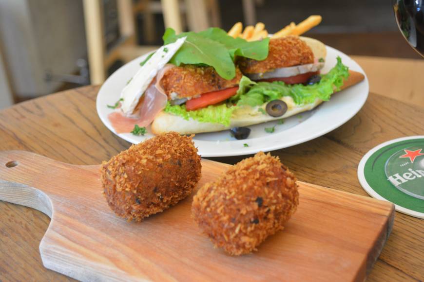 Nishitomiya Croquette Store Bread crumbs with everything: Nishitomiya Croquette Store. | J.J. O’DONOGHUE