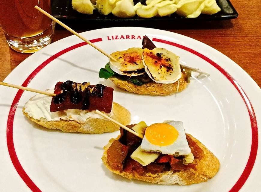 Lizarran Light bites: A selection of pinchos at Lizarran. | ROBBIE SWINNERTON