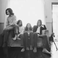 Early days: Japanese rock group Happy End takes a break during an album photo shoot in 1971. Flipping through rock's baby pictures