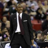 Impressive work: Toronto Raptors head coach Dwane Casey, who coached in the JBL from 1989-94, has led the team into the NBA’s elite since taking the helm before the 2011-12 season. Casey has fueled rise by Raptors