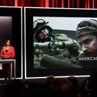 Chris Pine and Academy President Cheryl Boone announce Jan. 15 the movie ‘American Sniper’ as one of the Oscar nominees for Best Picture during the Academy Awards Nominations Announcement at the Samuel Goldwyn Theater in Beverly Hills, California. Clint Eastwood’s “American Sniper” blasted into first place with a massive $90.2 million take, blowing away the competition at the American box office, industry estimates said Sunday. The war drama, based on the true story of Navy SEAL Chris Kyle, set a new record for January opening. Eastwood's 'American Sniper' wins big in U.S. box office battle