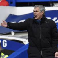 Over the top: Chelsea manager Jose Mourinho has a history of lashing out at officials and belittling them if he thinks a call goes against his team. Mourinho's tactics, whining tarnish impressive record