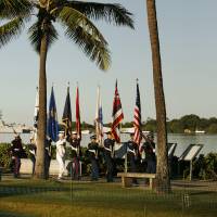 Remembrance day: American servicemen mark the 73rd anniversary of the attack on Pearl Harbor in Hawaii last month. Getting a head start on wartime stories