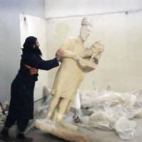 Statue-smashing video in Iraq sparks outrage, fears for U.N. heritage site