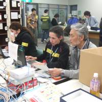 Japanese and non-Japanese work together at the Multi-Language Support Center in Sendai to answer questions from foreign residents after the Great East Japan Earthquake. Japan understands threat of natural disasters