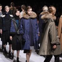 Looking overseas: Foreign models display Japanese designer Yasutoshi Ezumi’s autumn-winter 2015-16 collection during the Mercedes-Benz Fashion Week Tokyo. Few Japanese models strut Tokyo's catwalks