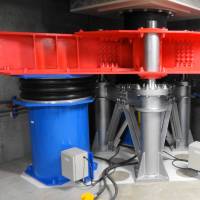 Seismic isolation systems are placed underneath structures to cushion earthquake ground motion with rubber, oil or other substances. Using technology to lessen disaster risk