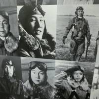 Death awaits: Pictures of kamikaze pilots form part of an exhibition currently being held aboard the USS Missouri in Honolulu. Japan-U.S. effort to tell suicide pilots' stories dodges controversy, wins praise