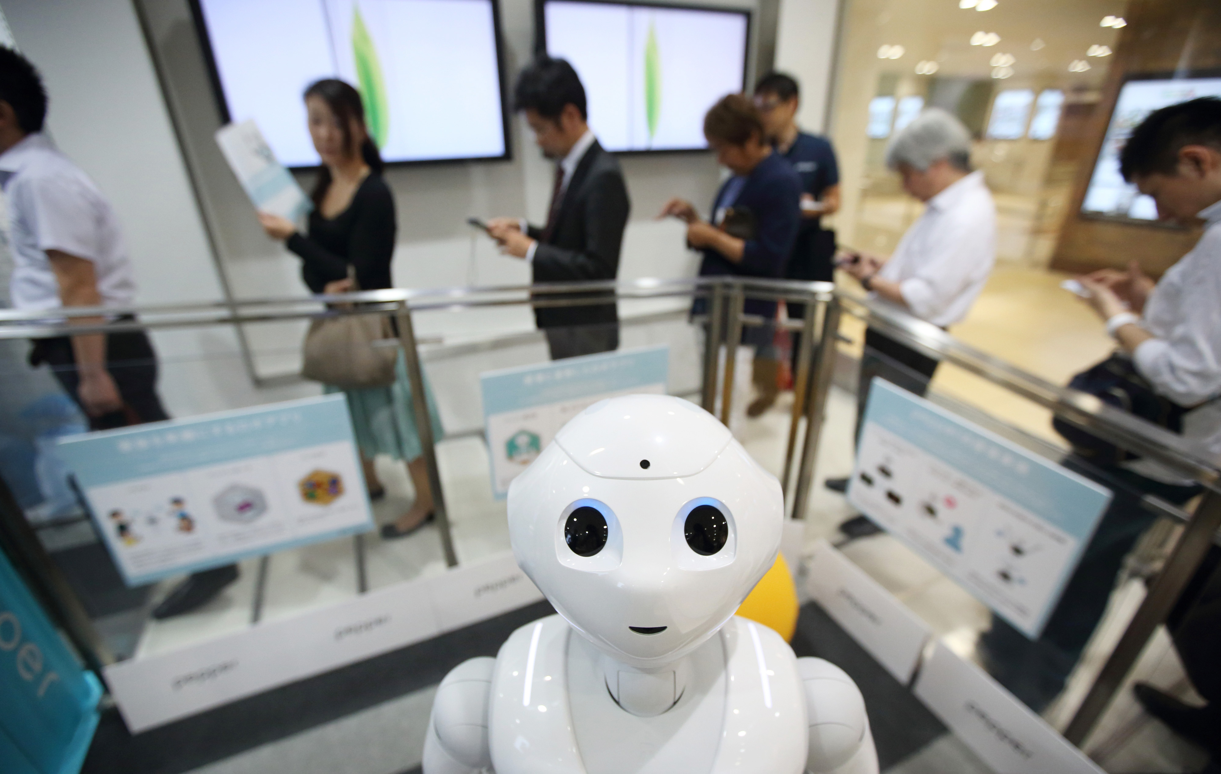 Pepper robot gets new job selling insurance Democratic