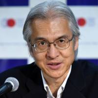 Joji Morishita, Japan’s chief representative to the International Whaling Commission, addresses reporters in Tokyo on Monday. Whale hunt to be resumed this year, official says