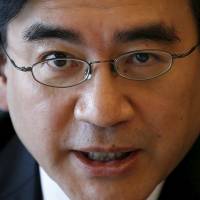 Nintendo Co President Satoru Iwata speaks during an interview with Reuters in Tokyo on May 8, 2014. Iwata died Saturday due to a growth in his bile duct, the company said. He was 55. Satoru Iwata, Nintendo CEO, dies of cancer at 55