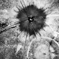 This July 16, 1945, photo shows an aerial view after the first atomic explosion at Trinity Test Site, New Mexico. Trinity witness recalls Manhattan Project work, day 'genie came out of the bottle'