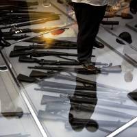Not forgotten: Visitors to the Museum of the War of the Chinese People’s Resistance Against Japanese Aggression look at weapons used by Japanese forces during World War II. The politics and pitfalls of war memory and apology