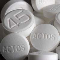 Actos pills, used to treat diabetes, are displayed at Skenderian Apothecary in Cambridge, Massachusetts. Takeda's $2.37 billion U.S. drug accord endangered after too few claimants sign up