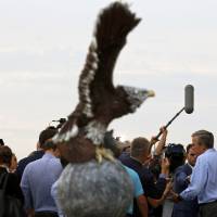 U.S. Republican presidential candidate Jeb Bush speaks to the press after attending a campaign event in Ankeny, Iowa, Thursday. He said the same day he wouldn’t categorically rule out the use of torture in interrogating terror suspects. Jeb Bush won't rule out use of torture by government