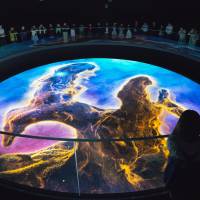 Sky high: The Theater Sora offers a view of Earth taken from the International Space Station as it orbits the planet. TenQ can stop kids getting lost in space