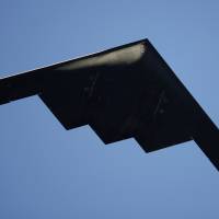 A B-2 Stealth Bomber performs a flyover at the 126th Rose Parade in Pasadena, California, on Jan. 1. Northrop Grumman Corp., which makes the B-2 bomber, beat out a team made up of Boeing Co. and Lockheed Martin Corp. to develop and build a next-generation long-range strike bomber, the U.S. Defense Department said Tuesday. Northrop Grumman to build secret, next-generation U.S. bomber