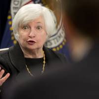 Federal Reserve Chair Janet Yellen answers questions during a Sept. 17 news conference in Washington. The Federal Reserve released minutes from its Sept. 15-16 meeting, when it held off from raising interest rates amid global market turbulence and persistently low inflation, on Thursday. Fed skipped September rate hike over global worries, China slide, weak job data