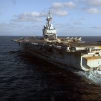 The French aircraft carrier Charles de Gaulle sails off Libya during the 2011 Harmattan operation, the codename for the 2011 French military intervention in Libya. The Elysee announced on Thursday the deployment of the Charles de Gaulle to participate in operations against the Islamic State group. 'French Pentagon' announces deployment of carrier in fight against Islamic State