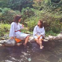 Off the road: Paula Newton (right) gets a lesson on Japan’s onsen (hot springs) in the newest edition of her globe-trotting CNN program, “On the Road.” CNN's Paula Newton: The key to covering other cultures is maintaining 'respect'