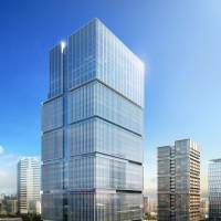 A photo shows an image of the Prince Gallery Tokyo Kioicho, a luxury hotel that will open in Tokyo’s Chiyoda Ward in July. Seibu to open new luxury hotel at former Akasaka Prince site in July