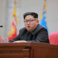 This undated picture released from North Korea’s official Korean Central News Agency (KCNA) on Sunday shows North Korean leader Kim Jong Un delivering a speech at the Ministry of the People’s Armed Forces in Pyongyang. North Korea's 'successful' SLBM test not from sub, was instead explosive, 'catastrophic failure': analysts