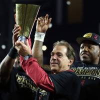 Nick Saban has won four national titles since arriving at Alabama in 2007. Alabama's Saban moves into rarefied air with latest national title