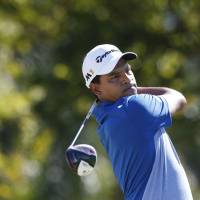 Fabian Gomez tees off on the first hole during the final round of the Sony Open on Sunday in Honolulu. Gomez won the event. Gomez claims Sony Open crown