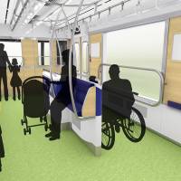 Seibu Railway Co.’s new train is expected to include carriages with “partner zones” for passengers in wheelchairs and people with strollers. Manner mode: Defusing tension on the train