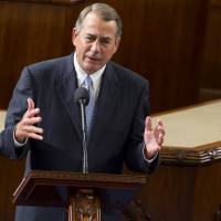 Former Speaker of the House John Boehner speaks last October at the U.S. Capitol in Washington. Boehner, who stepped down last year, let fly with a stunning critique of fellow Republican and 2016 presidential hopeful Ted Cruz, labeling him the devil incarnate during a speech Thursday at Stanford University in Palo Alto, California. Ex-Speaker Boehner calls Cruz 'Lucifer in the flesh' and worse