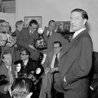 Ex-British diplomat gives a press conference at his parent's home on Nov. 8, 1955, after being accused of spying for Moscow. In a 1981 film posted online Monday by the BBC, Philby is shown in newly uncovered footage addressing East German spies about his life as a double agent secretly helping the Soviet Union, in what is the closest thing to a full confession yet to surface. Notorious U.K. double-agent Kim Philby gives Stasi spies pep talk in new-found footage