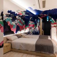 Sleep on the wild side: BnA Hotel Koenji Art Room 1, titled “Into the Foreign” is designed by Yohei Takahashi. Tokyo hotel gets into bed with local artists