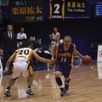 Tokyo Apache guard Cohey Aoki was known for his clutch shots and solid all-around play during the now-defunct franchise's memorable existence. Aoki, Maki cherished chance to play for Hill