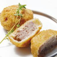 <em>Menchikatsu</em> deep-fried ground venison cutlet Government working to promote wild game as a delicious and healthy cuisine option