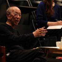 Stage director Yukio Ninagawa works with members of the Saitama Arts Theater in rehearsal in 2013. World was a stage for acclaimed theater director Yukio Ninagawa