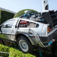 A replica of the DeLorean that appeared in the Back to the Future series that was displayed at Universal Studios Japan is being auctioned off online with the proceeds going to charity. 'Back to the Future' car's auction bid soars out of this world