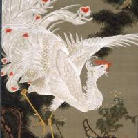 White Phoenix and Old Pine Tree by Ito Jakuchu (1766) Ito Jakuchu: Quite the rare bird