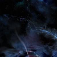 This handout image received from NASA Thurwsday is an artist's rendering of a thick accretion disk that formed around a supermassive black hole following the tidal disruption of a star that wandered too close. Stellar debris has fallen toward the black hole and collected into a thick, chaotic disk of hot gas. Flashes of X-ray light near the center of the disk result in light echoes that allow astronomers to map the structure of the funnel-like flow, revealing, for the first time, strong gravity effects around a normally quiescent black hole. NASA, Japan, ESA satellites tune in to X-ray echoes as massive black hole 'awakens' to devour star