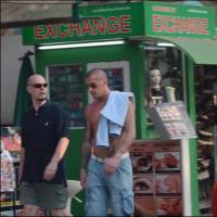 Scott Stammers (left), a British citizen who worked for a Philippines-based global criminal organization, is pictured in this police surveillance photo taken in New York City on March 9, 2013. Briton given 15-year U.S. prison sentence for smuggling drugs from North Korea