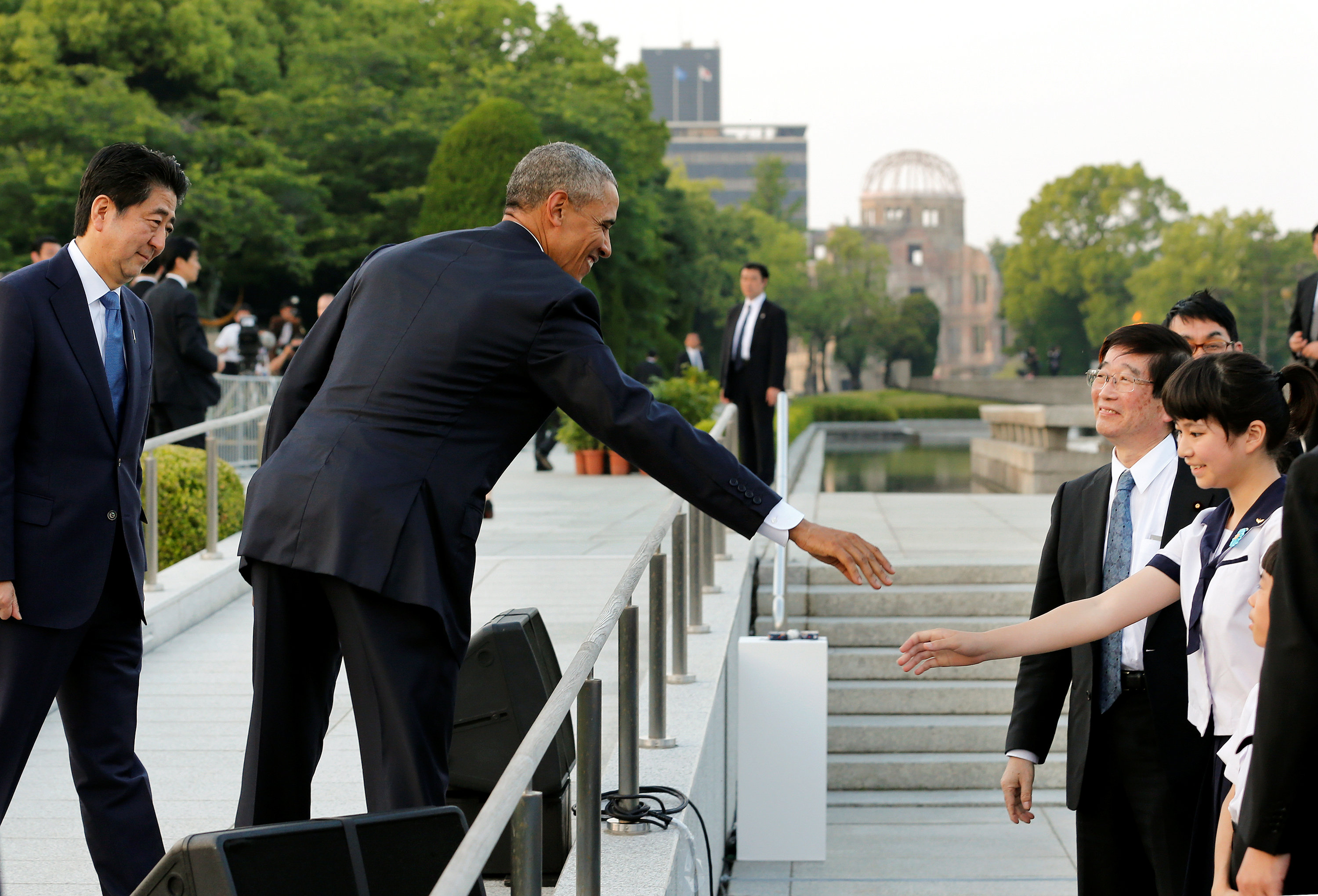 Hiroshima Mayor Visits Us President - j27jrnf