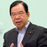 Japanese Communist Party Chairman Kazuo Shii speaks during an interview at the party's headquarters in Shibuya Ward, Tokyo, last Friday. Upper House poll a chance to preserve pacifist Constitution, says JCP's Shii