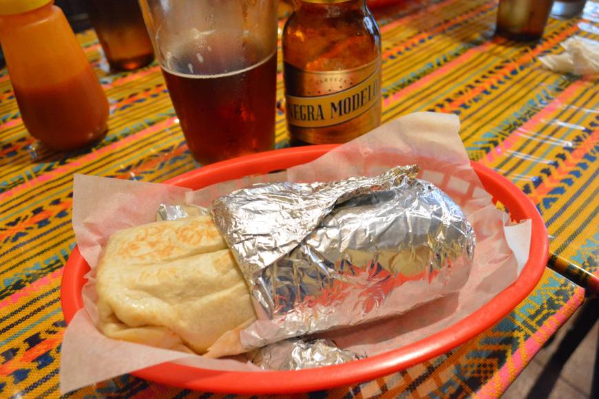 El Zocalo Burrito Chicken burrito | J.J. O'DONOGHUE