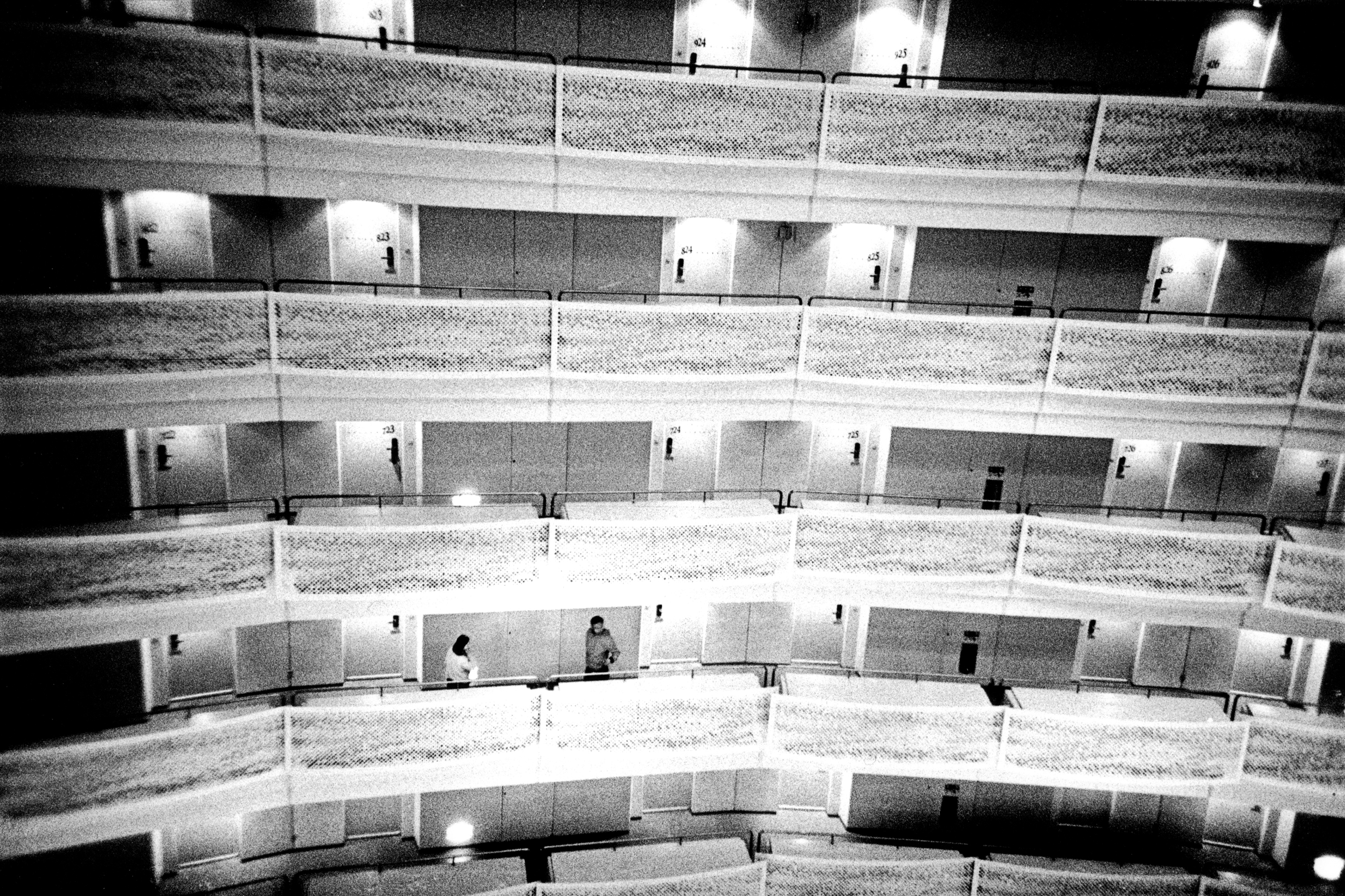An old version of the future: Inside the ANA resort hotel near Manza Beach, where I stayed on Okinawa. The atmosphere at the hotel was very 1980s — futuristic in a Japanese way, like