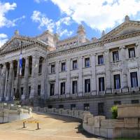 The exterior of the Legislative Palace in Montevideo, where Uruguay’s parliament meets. Experience the truly laid-back vibe of Uruguay's Montevideo
