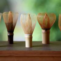 Bamboo whisks, used in traditional tea ceremonies, are displayed at Chikumeido, a family-run, 500-year-old company in Nara Prefecture, earlier this month. The future of this small firm could rest on the U.K.'s decision to quit the European Union. Maker of bamboo whisks pessimistic after U.K.'s Brexit vote