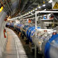 The Large Hadron Collider (LHC) experiment is seen during a media visit at the Organization for Nuclear Research (CERN) in Saint-Genis-Pouilly, France, near Geneva in 2014. Beyond Higgs boson: Physicists set to unveil collider's biggest data trove yet